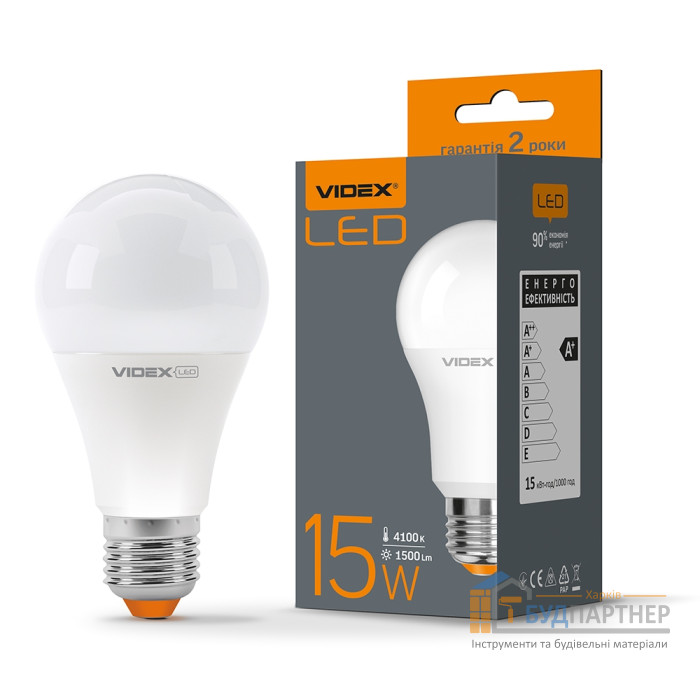 Лампа LED Videx 15W E27 4100K  - цена, характеристики в интернет-магазине