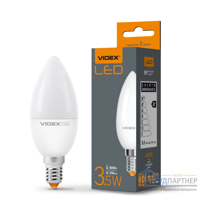 Лампа LED Videx 3.5W E14 3000K  - цена, характеристики в интернет-магазине