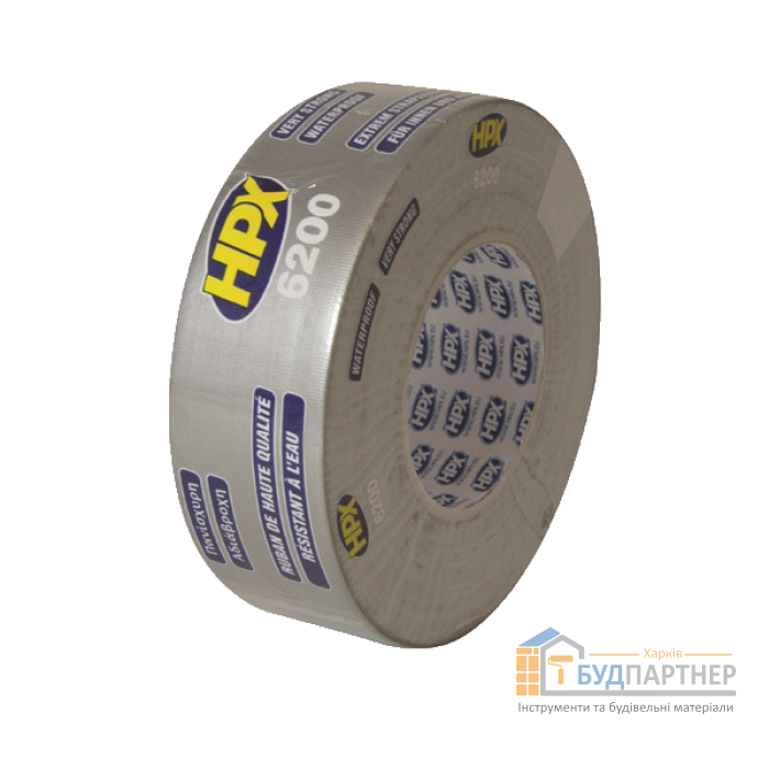 Лента армированная односторонняя HPX6200 48мм*25м (серебро) - цена, характеристики в интернет-магазине