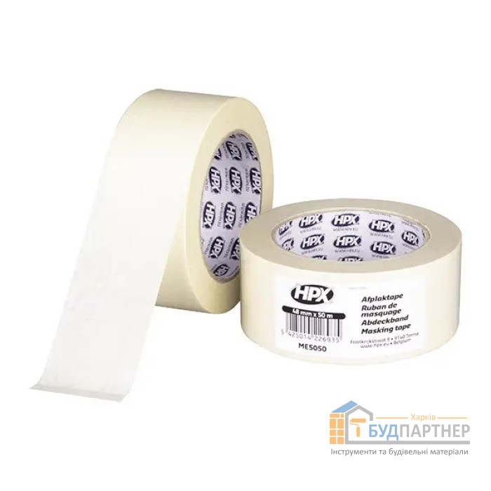 Лента малярная Эконом HPX60C 48мм*50м (белая кремовая) - цена, характеристики в интернет-магазине