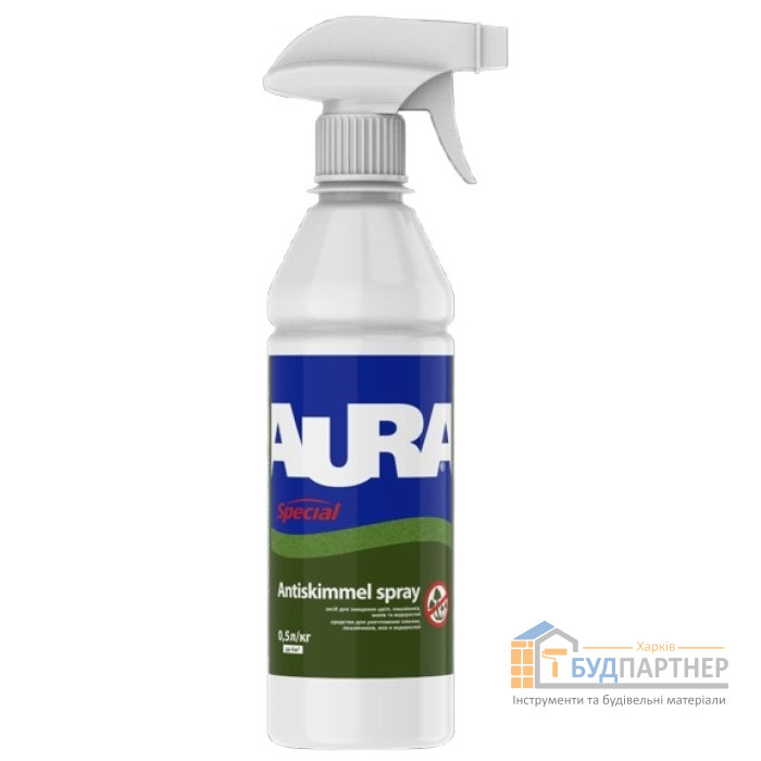 Засіб Aura Antiskimmel Spray для профілактики та знищення плісняви ​​(0,5 л) - ціна, характеристики в інтернет-магазині