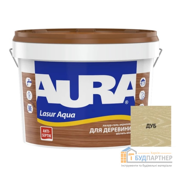 Средство Aura Lasur Aqua дуб (2,5 л) - цена, характеристики в интернет-магазине