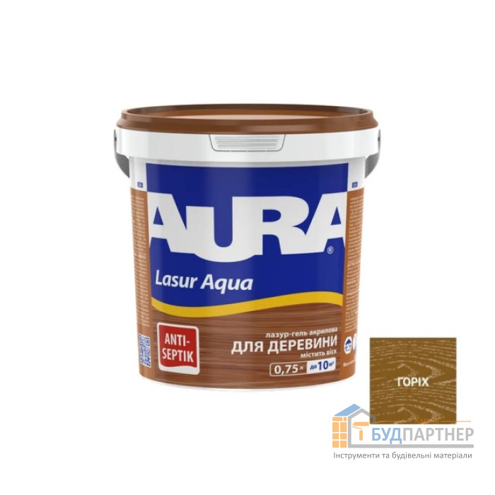 Средство Aura Lasur Aqua орех (0,75 л) - цена, характеристики в интернет-магазине
