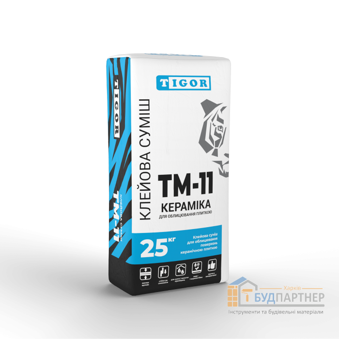 Клеевая смесь TIGOR TM-11 Керамика (25 кг) - цена, характеристики в интернет-магазине