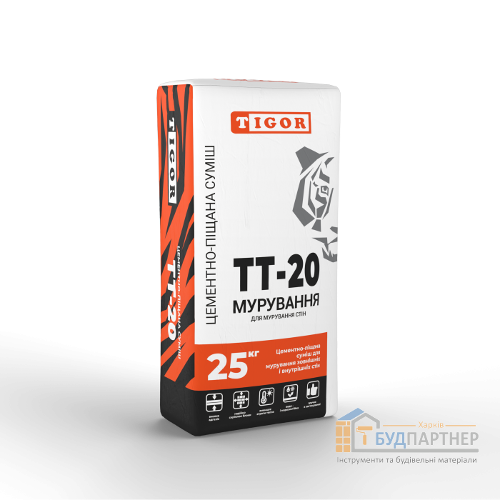 Цементно-песчаная смесь TIGOR TT-20 ЦПС (25 кг) - цена, характеристики в интернет-магазине