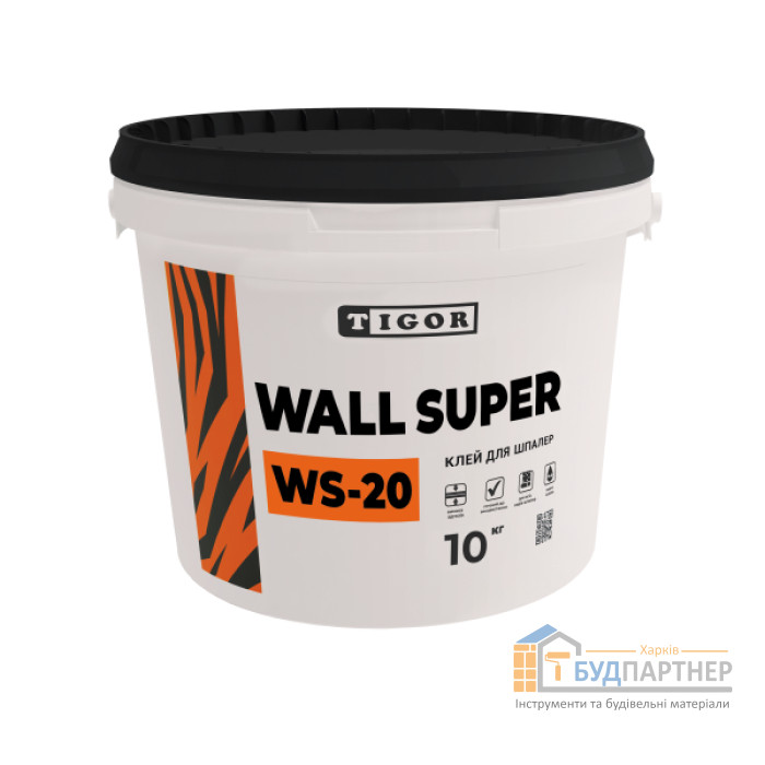 Клей для шпалер Tigor Wall super WS-20 (10 кг) - ціна, характеристики в інтернет-магазині