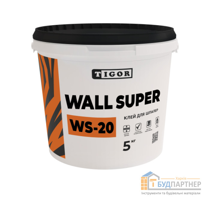 Клей для шпалер Tigor Wall super WS-20 (5 кг) - ціна, характеристики в інтернет-магазині