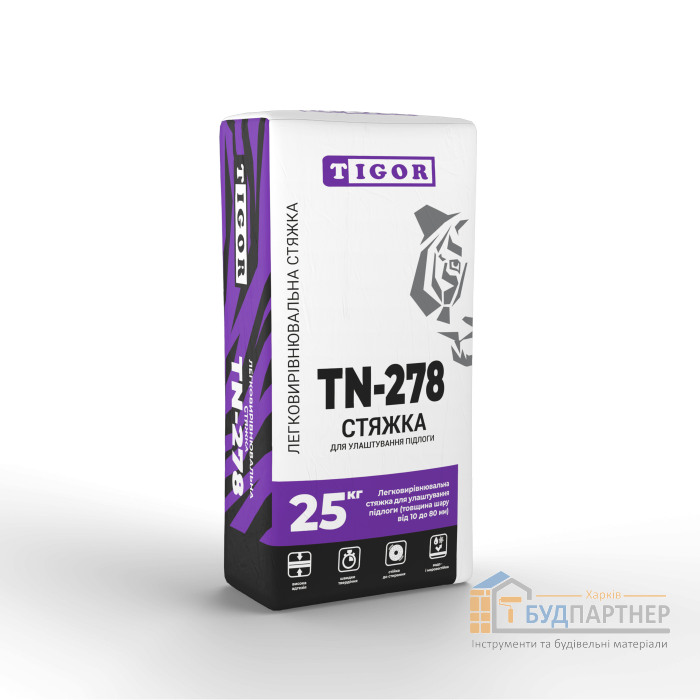 Стяжка TIGOR TN-278 Стяжка (25 кг) - ціна, характеристики в інтернет-магазині