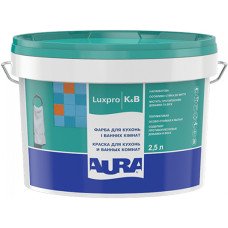 Краска акрилатная для кухонь и ванных комнат Aura Luxpro K&B (2,5 л)