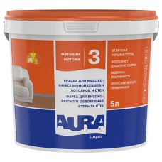 Краска интерьерная акрилатная Aura Luxpro 3 (5 л)