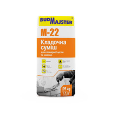 Смесь кладочная для клинкерного кирпича белая БудМайстер МУР-22 (25 кг)