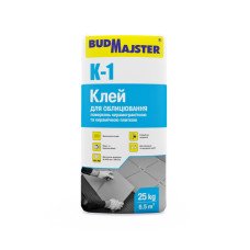 Клей для плитки БудМайстер КЛЕЙ 1 (25 кг)