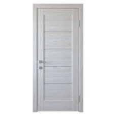 Дверное полотно Новый Стиль Мира, ПВХ De Luxe, цвет ясень new+ стекло , 60 см