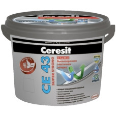 Затирка для швов плитки эластичная Ceresit CE 43 серая (2 кг)