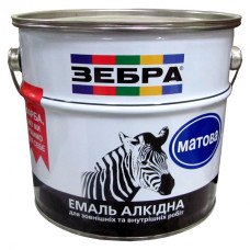 Эмаль алкидная Зебра (11 матово-белая) 2,8 кг