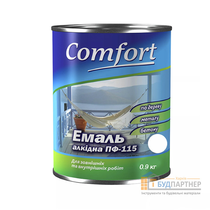 Эмаль Comfort белая (0,9 кг) - цена, характеристики в интернет-магазине