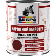 Эмаль ПФ-266 Народный мастер №585 Лесной орех (Желто-коричневая) 2,8 кг