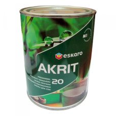 Краска Eskaro Akrit 20 моющая полуматовая для стен (0,95 л)
