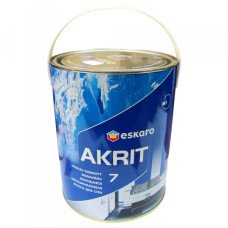 Краска Eskaro Akrit 7 моющая шелково-матовая для стен (2,85 л)