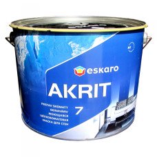 Фарба Eskaro Akrit 7 миюча шовково-матова для стін (9,5 л)
