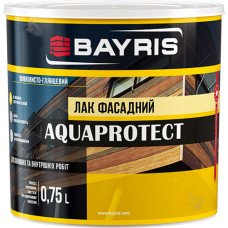 Лак фасадный Байрис Aqualak шелковисто-глянецевый (0,75 л)