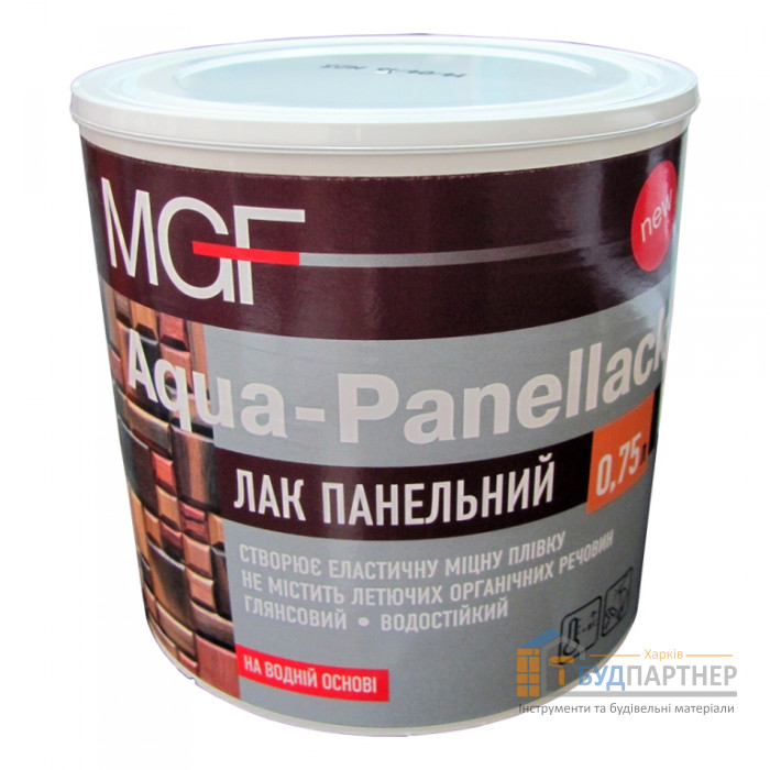 Лак панельный MGF Aqua-Panellak (0,75 л) - цена, характеристики в интернет-магазине