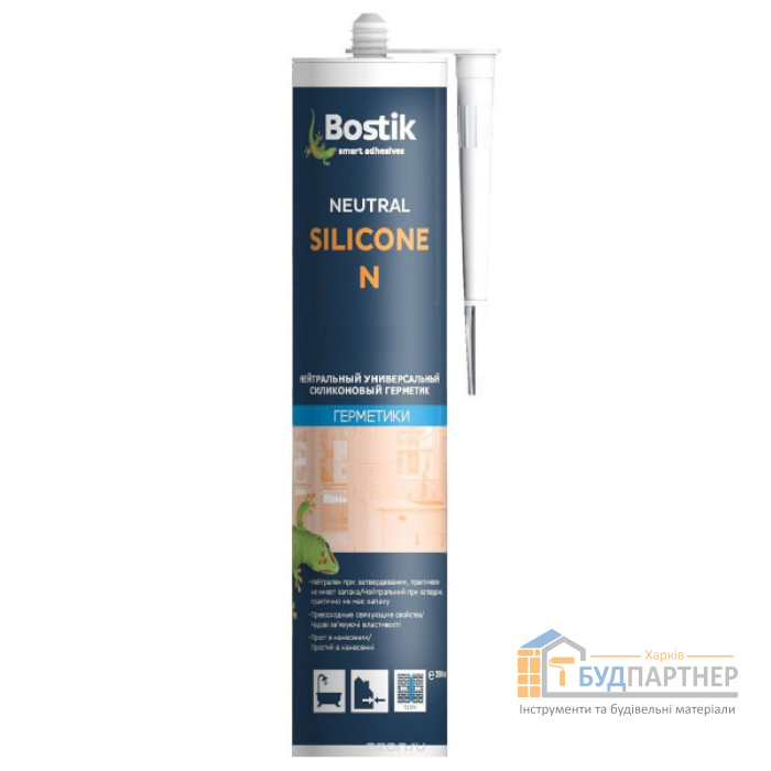 Силиконовый герметик Bostik Neutral Silicone N белый (280 мл) - цена, характеристики в интернет-магазине