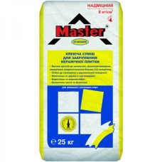 Клей для плитки для внутренних и наружных работ Мастер Стандарт (Master Standart) 25 кг
