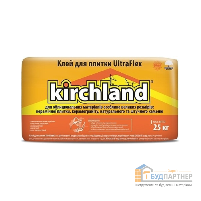 Смесь для приклеивания плитки Kirchland UltraFlex (25 кг) - цена, характеристики в интернет-магазине