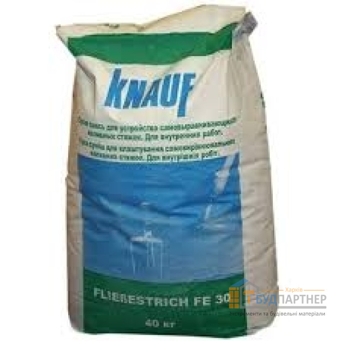 Суміш для підлоги Knauf Fliessestrich FE 30 (Кнауф Флісестріх ФЕ 30) 40 кг - ціна, характеристики в інтернет-магазині