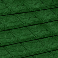 Металлочерепица композитная Queetile Slate Green (1.24x0.42 м)