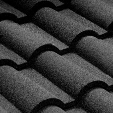 Металлочерепица композитная Queetile Verona Black (1.102x0.39 м)