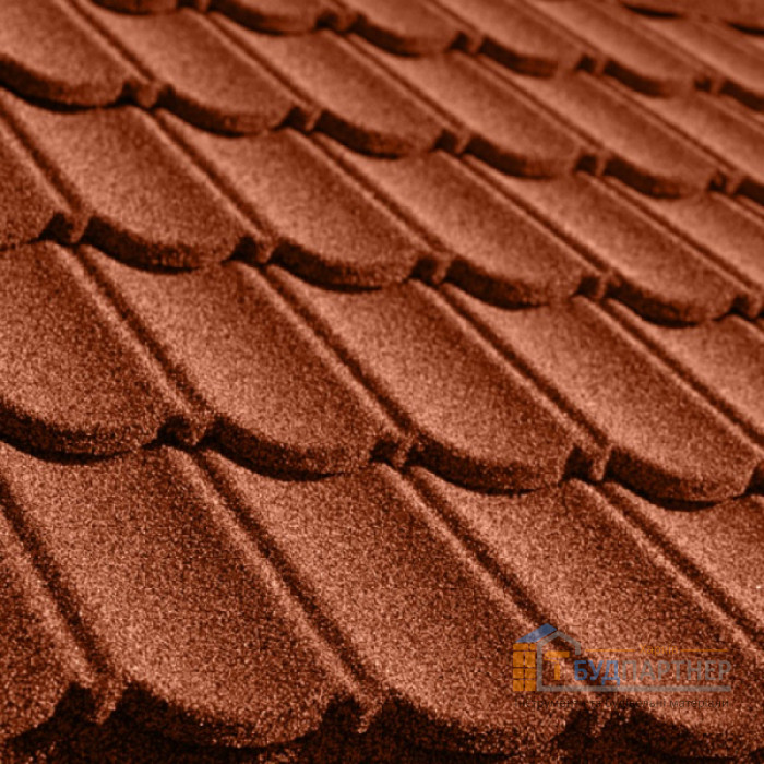 Металлочерепица композитная Queetile Classic Terra cotta (1.14x0.41 м) - цена, характеристики в интернет-магазине