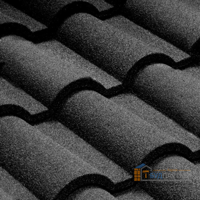 Металлочерепица композитная Queetile Verona Black (1.102x0.39 м) - цена, характеристики в интернет-магазине