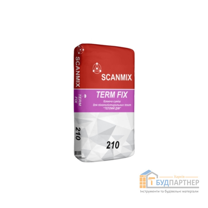 Клей для пінополістирольних плит Scanmix Term Fix 210 (25 кг) - ціна, характеристики в інтернет-магазині