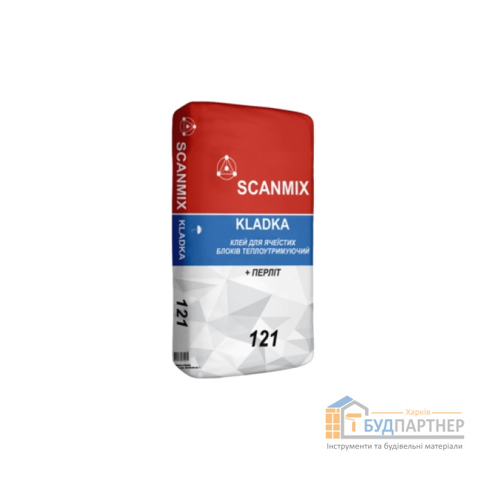 Клей для пористих блоків Scanmix Kladka 121 (25 кг) - ціна, характеристики в інтернет-магазині