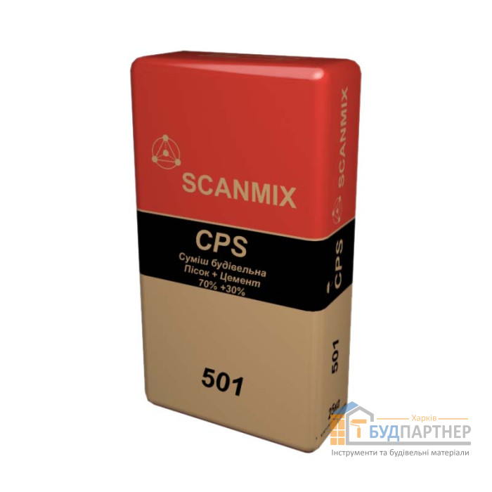 Cмесь цементно піщана Scanmix CPS 501 (25 кг) - ціна, характеристики в інтернет-магазині