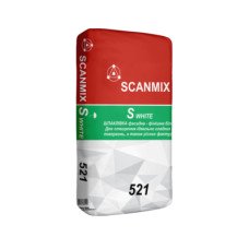 Шпатлевка финиш Scanmix S White 521 (20 кг)