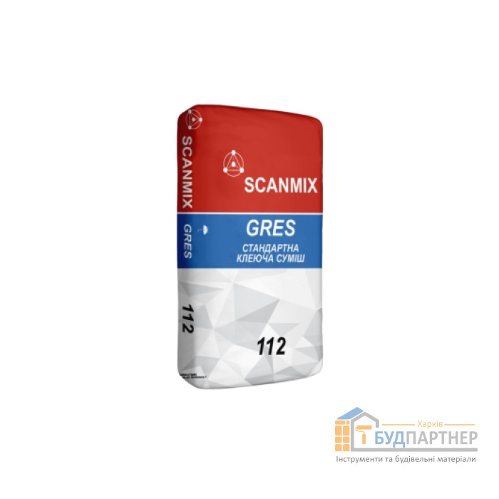 Клей для плитки Scanmix Gres 112 (25 кг) - цена, характеристики в интернет-магазине