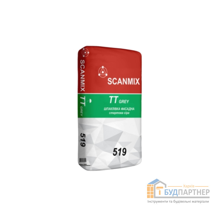 Шпаклівка старт Scanmix ТТ Grey 519 (25 кг) - ціна, характеристики в інтернет-магазині