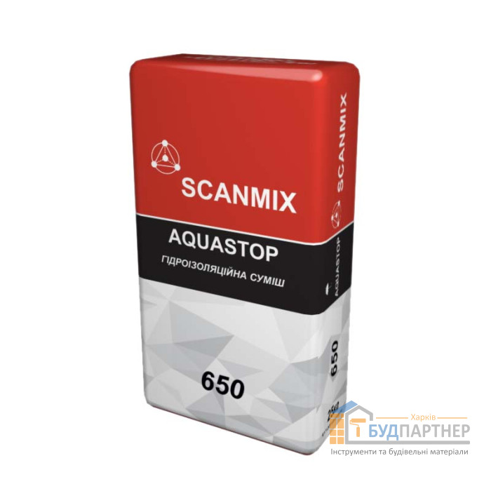 Гідроізоляційна суміш Scanmix Aquastop 650 (25 кг) - ціна, характеристики в інтернет-магазині