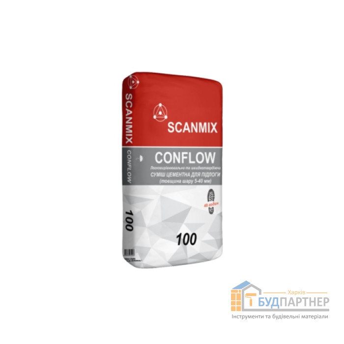 Стяжка для пола Scanmix CONFLOW 100 до 40мм (25 кг) - цена, характеристики в интернет-магазине