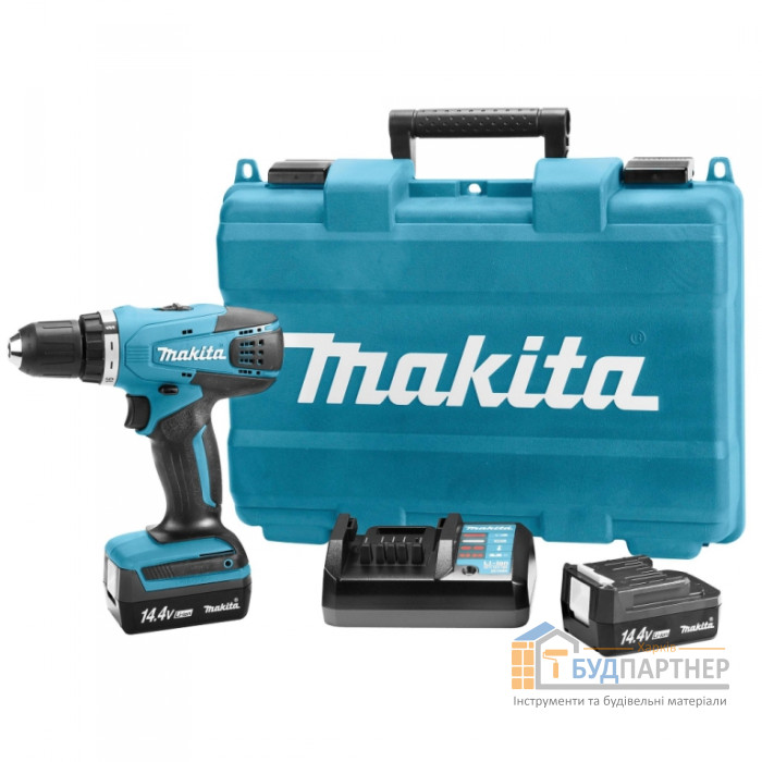 Акумуляторна дриль-шуруповерт Makita DF347DWE (1,3 А * год, 14,4 В, 2 акумулятора Li-ion) - ціна, характеристики в інтернет-магазині