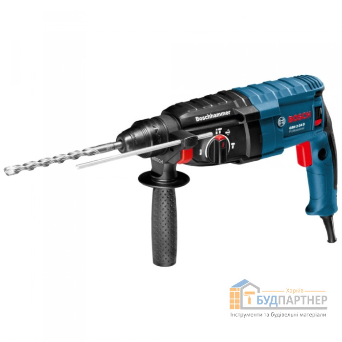Перфоратор Bosch GBH 2-24 D (790 Вт, 24 мм, 2,7 Дж, 3 режими, 2,8 кг) - ціна, характеристики в інтернет-магазині