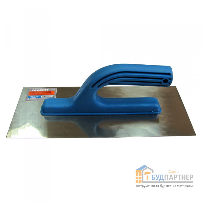 Гладилка нержавіюча з пластмасовою ручкою, 125x270 мм - ціна, характеристики в інтернет-магазині
