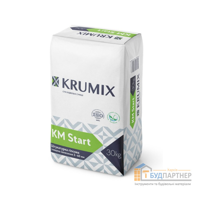 Штукатурка гипсовая KRUMIX KM Start (30 кг) - цена, характеристики в интернет-магазине