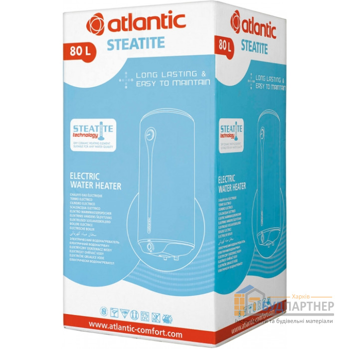 Бойлер Atlantic Ego Steatite 80 VM 80 D400-1-BC - цена, характеристики в интернет-магазине