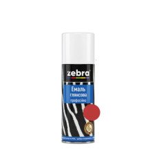 Эмаль глянцевая ZEBRA 183 RAL3020 красная (400 мл)