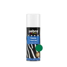 Емаль глянсова ZEBRA 186 RAL6029 зелена (400 мл)