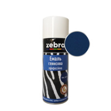 Емаль глянсова ZEBRA 211 RAL5010 синя (400 мл)